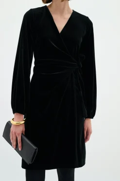 InWear BrynnIW Goriel velur Wrap Kjole* Kjoler