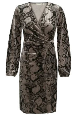 InWear BrynnIW Goriel velur Wrap Kjole* Kjoler