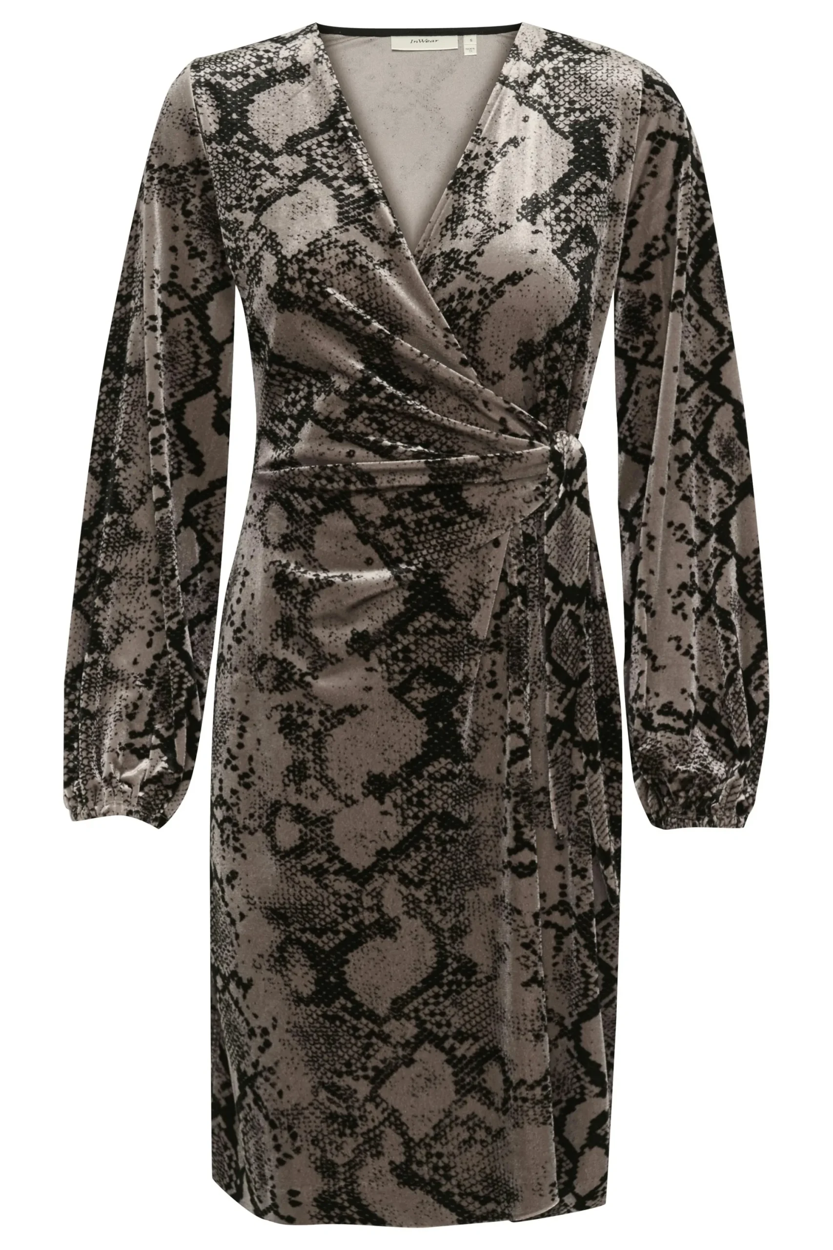 InWear BrynnIW Goriel velur Wrap Kjole* Kjoler
