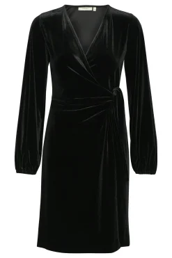 InWear BrynnIW Goriel velur Wrap Kjole* Kjoler