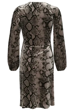 InWear BrynnIW Goriel velur Wrap Kjole* Kjoler