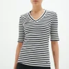 InWear DagnaIW Striped V T-shirt* T-shirts & Topper