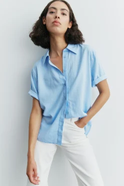 InWear EllieIW Short sleeved Lin Skjorte* Skjorter & Bluser
