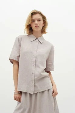 InWear EllieIW Short sleeved Lin Skjorte* Skjorter & Bluser