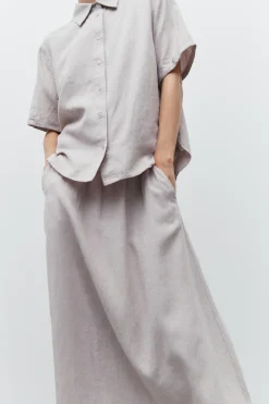 InWear EllieIW Short sleeved Lin Skjorte* Skjorter & Bluser