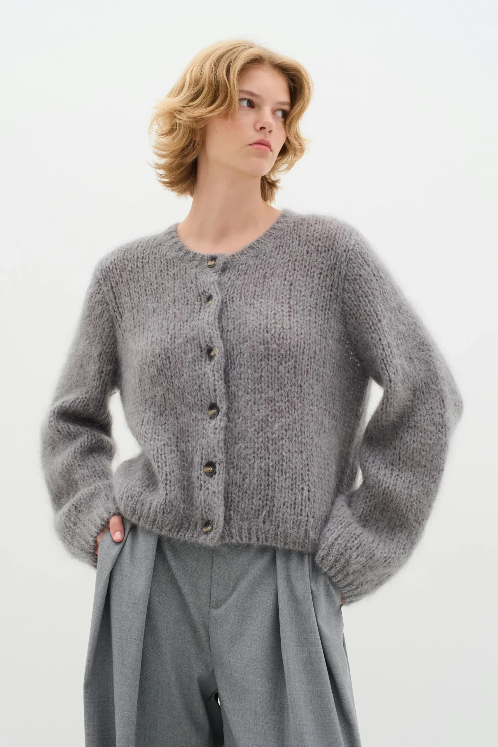 InWear JetraIW Mohair Cardigan* Genser