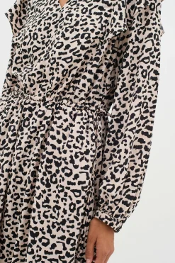 InWear NinahIW V-neck Leopard Kjole* Kjoler
