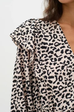 InWear NinahIW V-neck Leopard Kjole* Kjoler