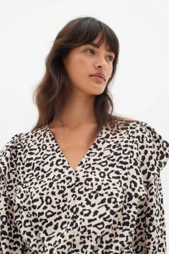 InWear NinahIW V-neck Leopard Kjole* Kjoler