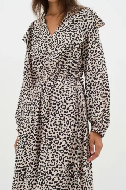 InWear NinahIW V-neck Leopard Kjole* Kjoler